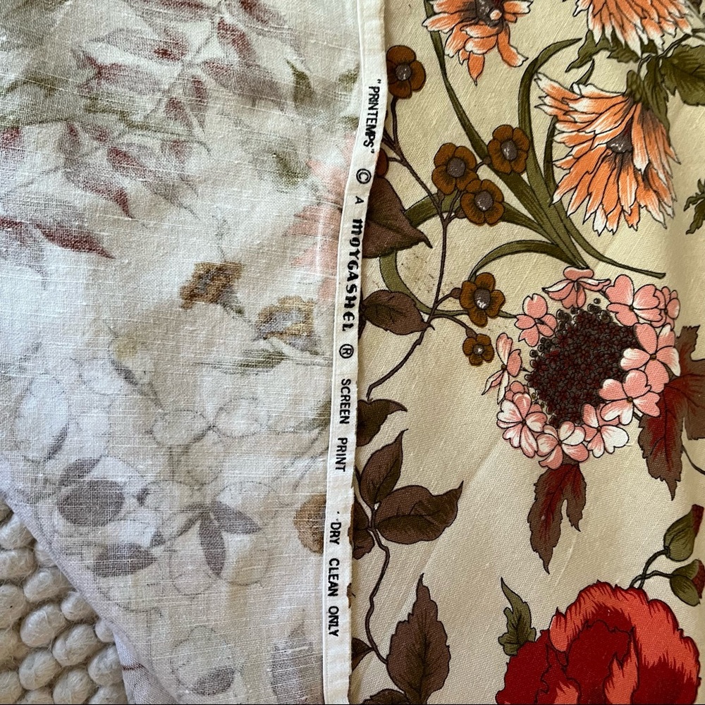 Moygashel Floral Fabric 49.5” x 49” - Picture 9 of 16